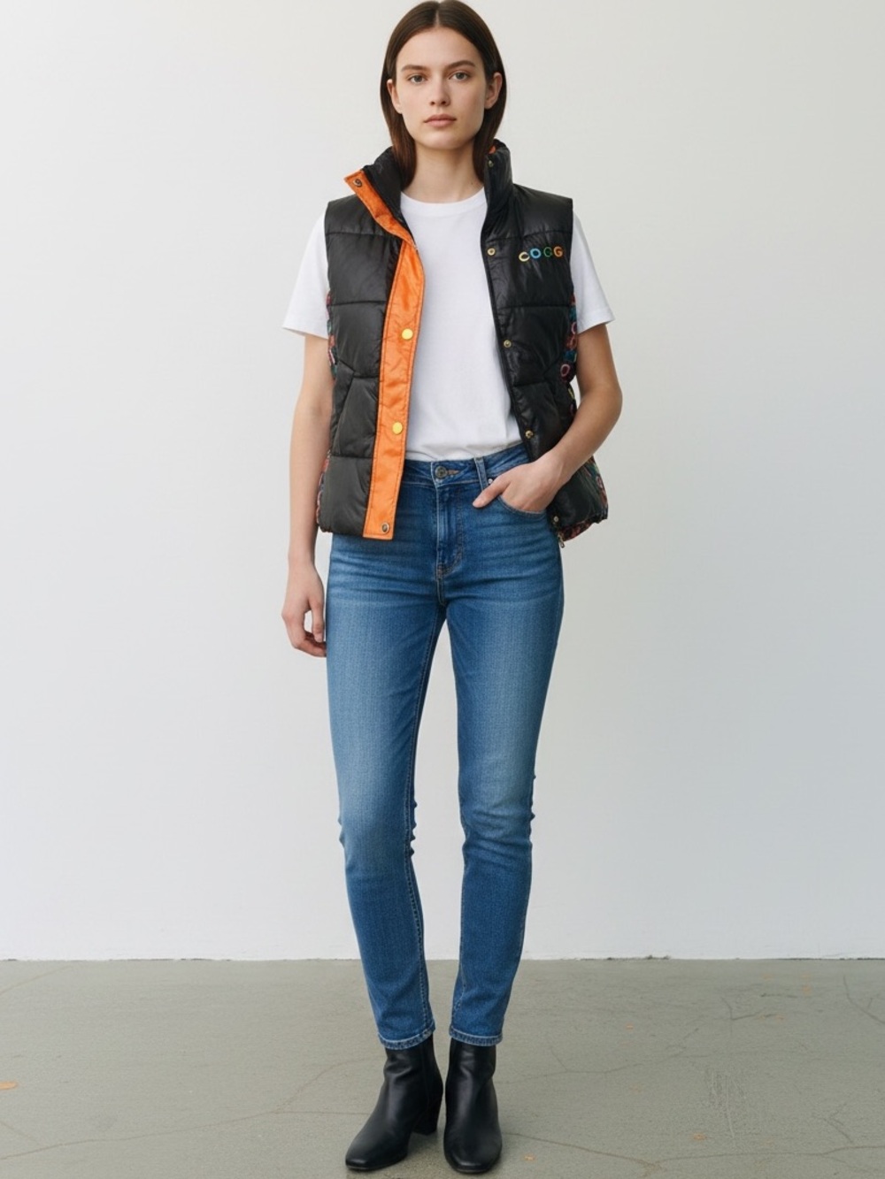 Vtg. HTF Coogi Puffer Vest~Excellent Fab Condition~ size Medium